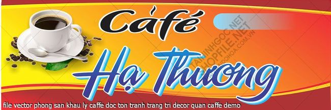 file vector phong san khau ly caffe doc ton tranh trang tri decor quan caffe